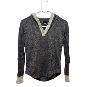 SmartWool Women's Shadow Pine Hoodie heather gray XS merino wool blend